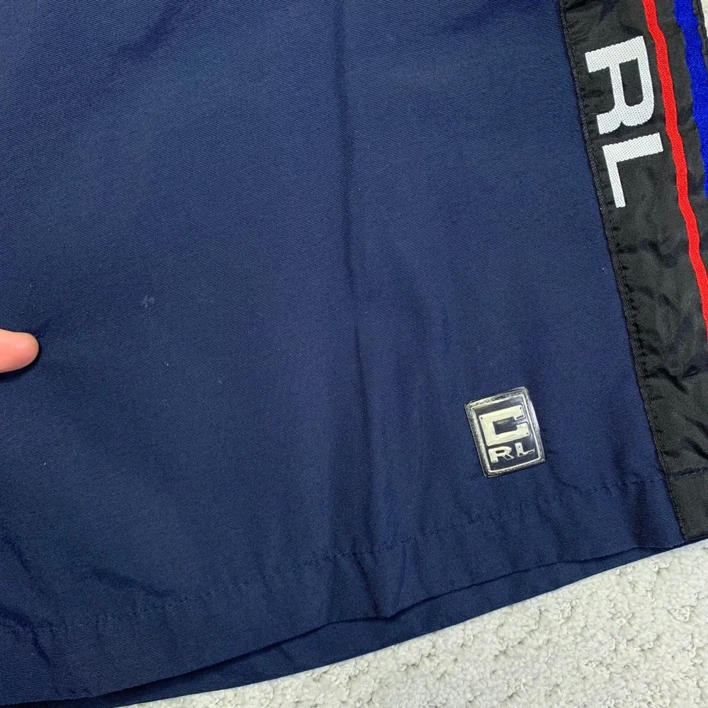 Vintage Chaps Ralph Lauren Shorts Mens Large‎ Navy Blue Nylon Board Swim Trunks